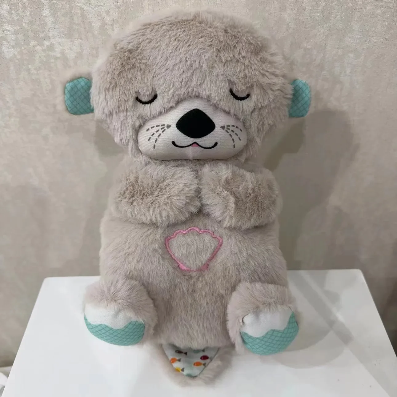 Baby Breathing Bear Otter Plush Doll Toy (1)